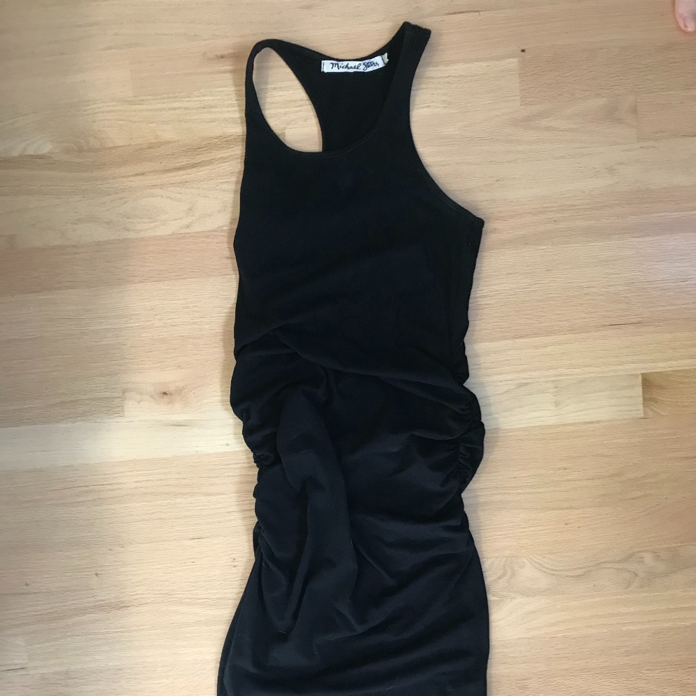 Michael Star Gathered Jersey Dress
